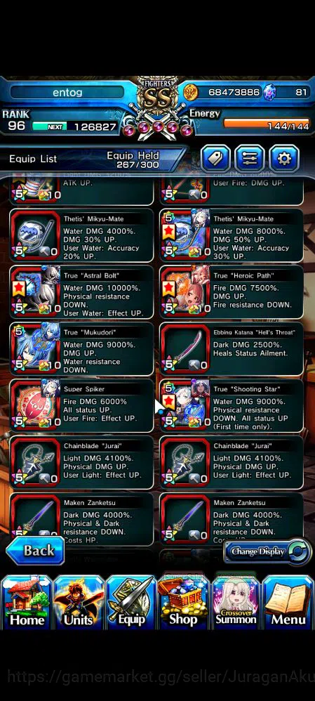 Grand Summoners Accounts Mid-Game Global|Rank 96|29 Ascend|UP RoyTW,Summer Miyu,ChloeTW,Hazuki,LM 17