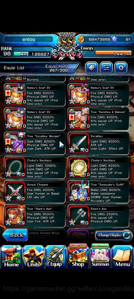 Grand Summoners Accounts Mid-Game Global|Rank 96|29 Ascend|UP RoyTW,Summer Miyu,ChloeTW,Hazuki,LM 18