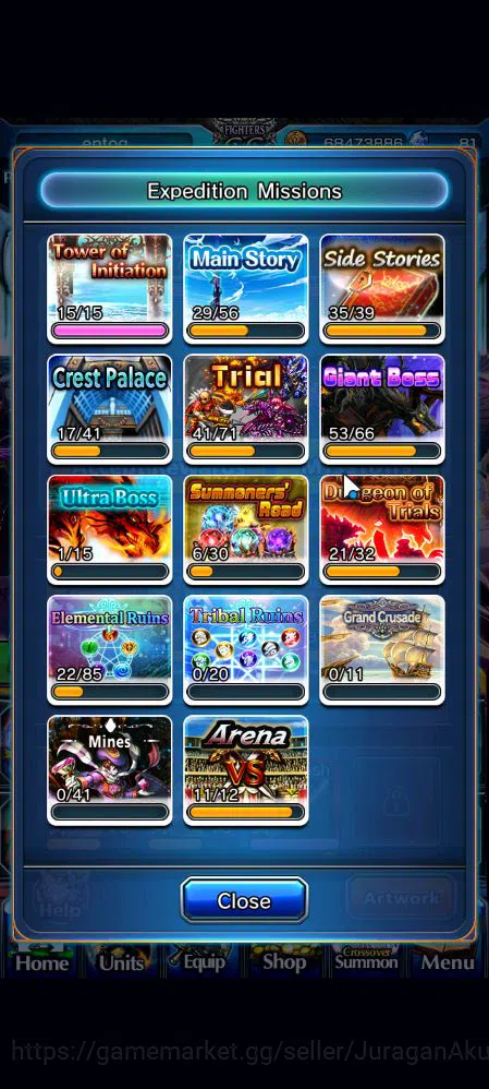 Grand Summoners Accounts Mid-Game Global|Rank 96|29 Ascend|UP RoyTW,Summer Miyu,ChloeTW,Hazuki,LM 19