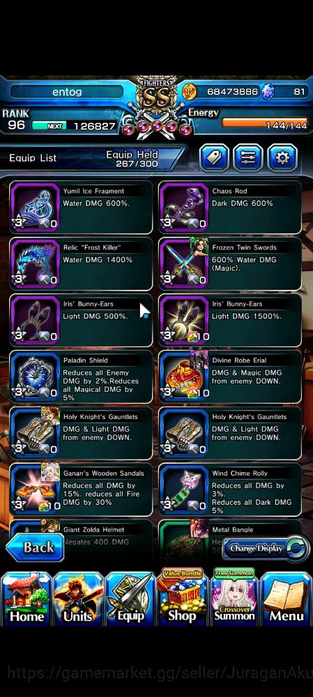 Grand Summoners Accounts Mid-Game Global|Rank 96|29 Ascend|UP RoyTW,Summer Miyu,ChloeTW,Hazuki,LM 8