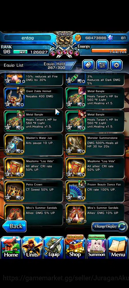 Grand Summoners Accounts Mid-Game Global|Rank 96|29 Ascend|UP RoyTW,Summer Miyu,ChloeTW,Hazuki,LM 9