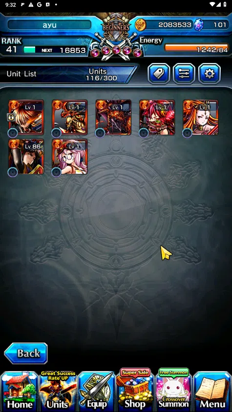 Grand Summoners Accounts GLOBAL | Ascend 9 | Houka (TW), Frieren (TW), Isli image 3
