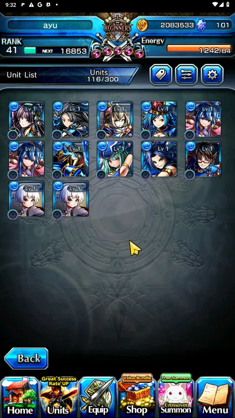 Grand Summoners Accounts GLOBAL | Ascend 9 | Houka (TW), Frieren (TW), Isli image 4