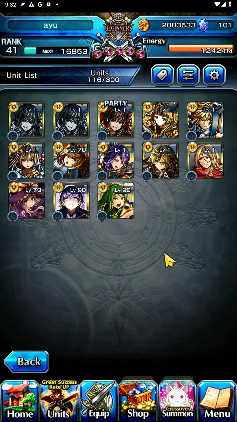 Grand Summoners Accounts GLOBAL | Ascend 9 | Houka (TW), Frieren (TW), Isli image 6