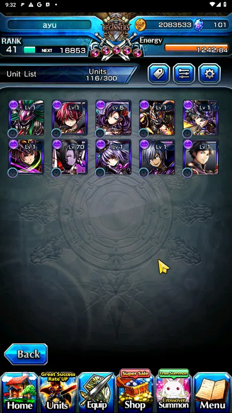 Grand Summoners Accounts GLOBAL | Ascend 9 | Houka (TW), Frieren (TW), Isli image 7