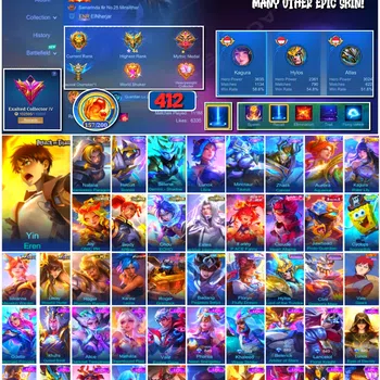 Mobile Legends: Bang Bang Collector #3912 | 412 Skins | Collector Natalia | Attack on  image 1