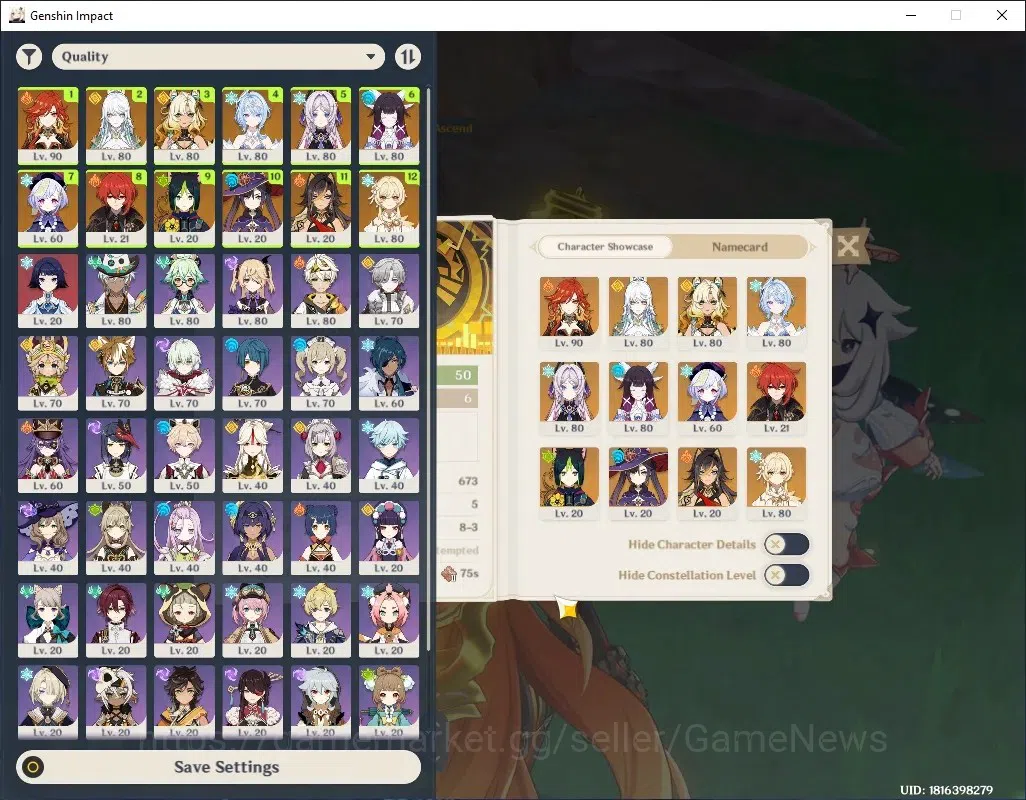 Genshin Impact Accounts Others Asia|AR 50|Premium Team Mavuika|6,3K Primo|6 Limited+4(*5 Weap)|Xilonen+Sign,Odette 1
