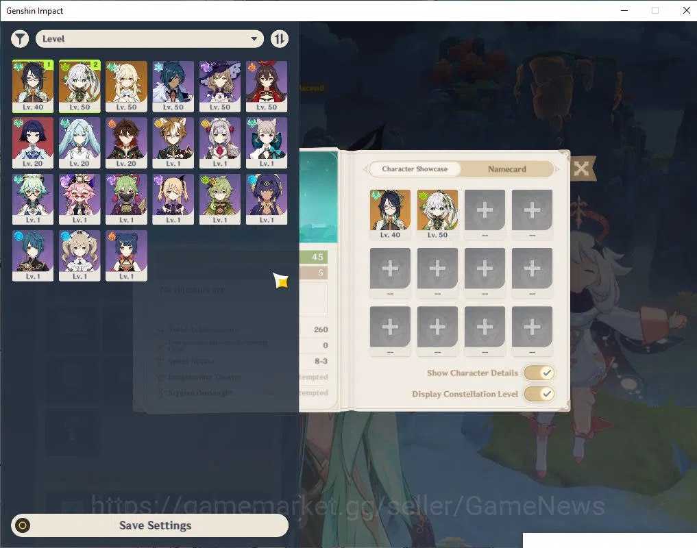 Genshin Impact Accounts Mid Game EU -Server | AR 45| 2 Limited + 1(*5Weapon)| Xianyun,Nahida |MC Female| Log Unser 2