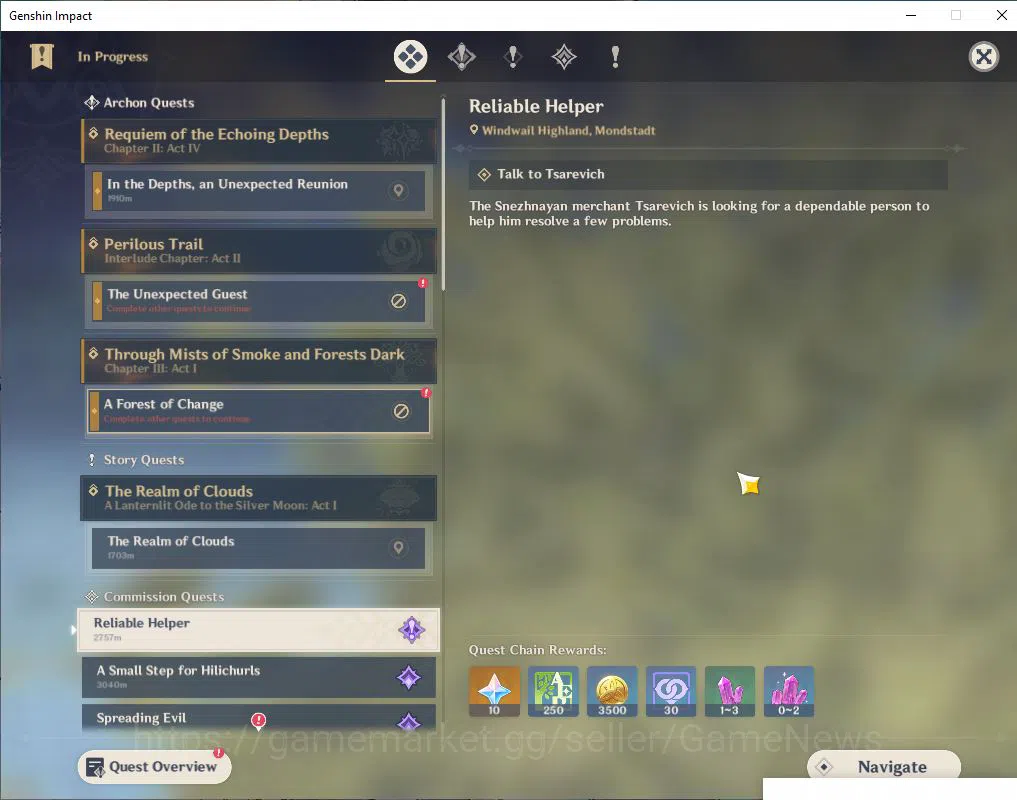 Genshin Impact Accounts Mid Game EU -Server | AR 45| 2 Limited + 1(*5Weapon)| Xianyun,Nahida |MC Female| Log Unser 9