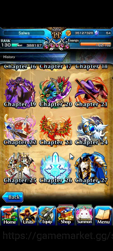 Grand Summoners Accounts Mid-Game Global|Rank 130|37 RGB|29 Ascend|RoyTW,S MiyuTW,EmiyaTW,MomoTW,FenTW,HP IsliidTW,Samurai 16