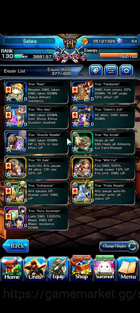 Grand Summoners Accounts Mid-Game Global|Rank 130|37 RGB|29 Ascend|RoyTW,S MiyuTW,EmiyaTW,MomoTW,FenTW,HP IsliidTW,Samurai 7