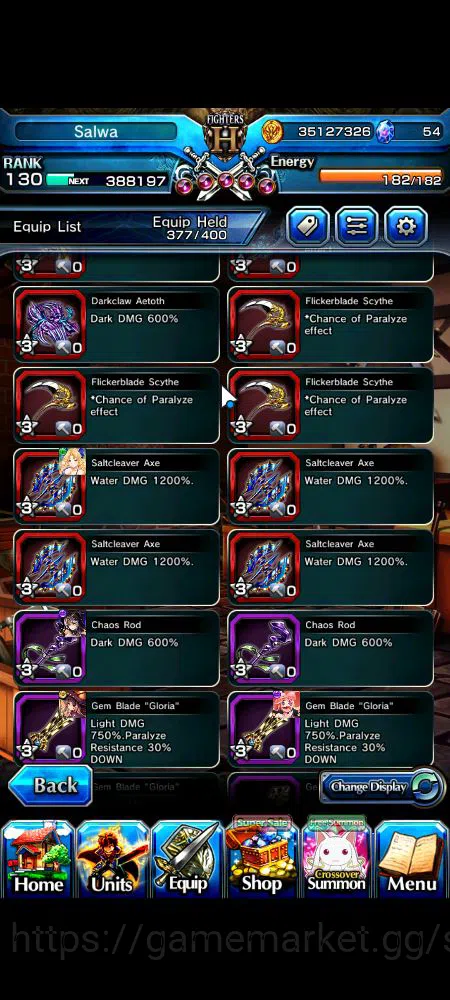 Grand Summoners Accounts Mid-Game Global|Rank 130|37 RGB|29 Ascend|RoyTW,S MiyuTW,EmiyaTW,MomoTW,FenTW,HP IsliidTW,Samurai 9