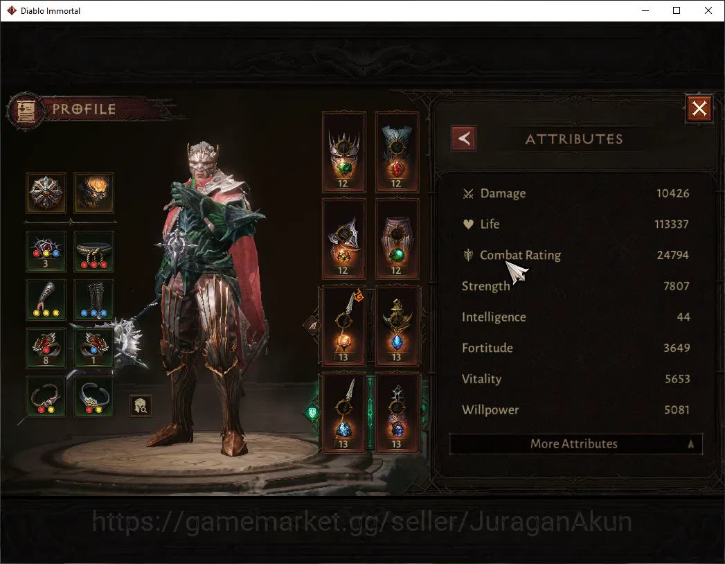 Diablo Immortal Accounts Mid-Tier SEA - Izual|Lv60(237) Druid|24K CR|Reso 450|Hell III|Paragon Slinger|1 Cosmestics|Hell Lv 3