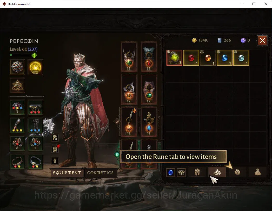Diablo Immortal Accounts Mid-Tier SEA - Izual|Lv60(237) Druid|24K CR|Reso 450|Hell III|Paragon Slinger|1 Cosmestics|Hell Lv 5