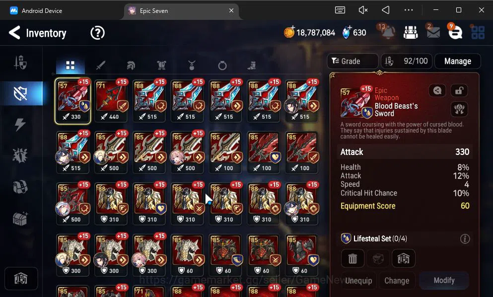 Epic Seven Accounts GLOBAL Unverif|New Era|6 ML(NM Luna,SP Politis,Zio image 10