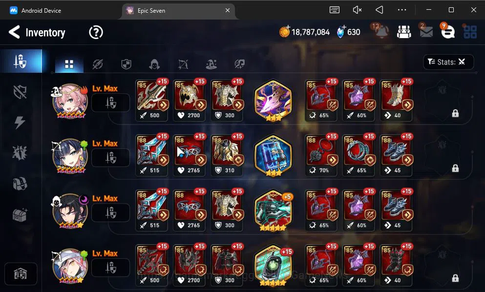 Epic Seven Accounts GLOBAL Unverif|New Era|6 ML(NM Luna,SP Politis,Zio image 11