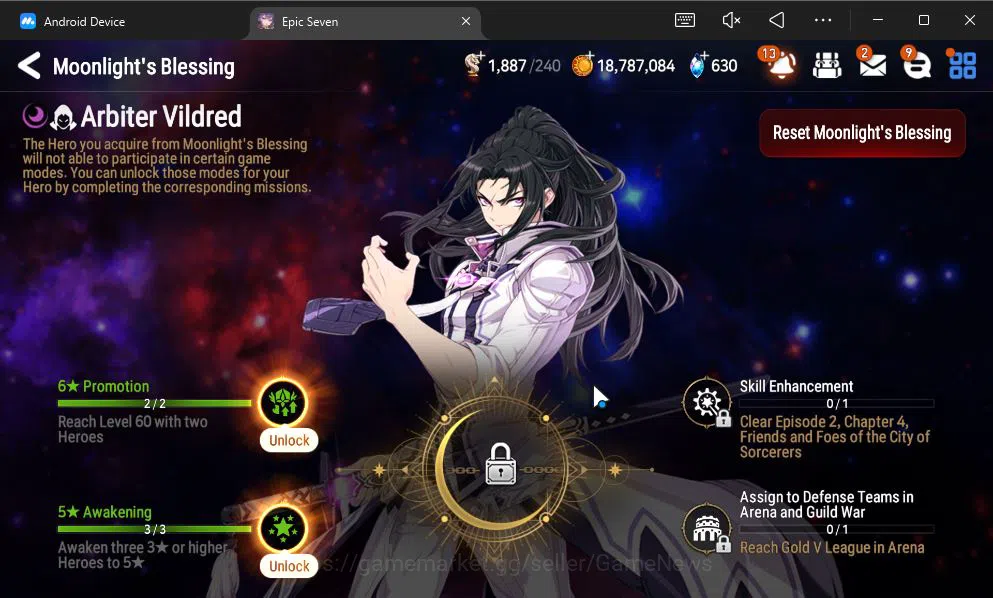 Epic Seven Accounts GLOBAL Unverif|New Era|6 ML(NM Luna,SP Politis,Zio image 12