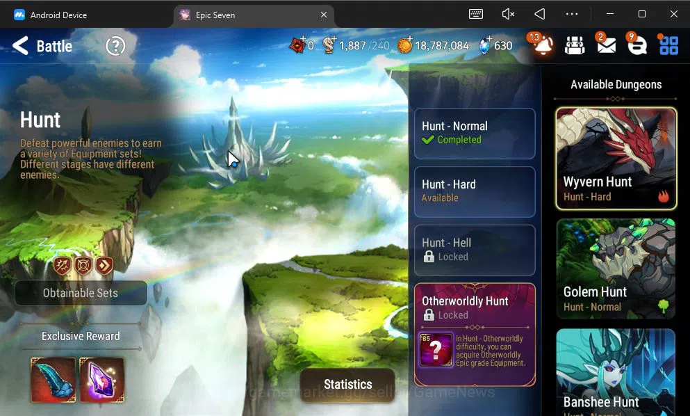 Epic Seven Accounts GLOBAL Unverif|New Era|6 ML(NM Luna,SP Politis,Zio image 16