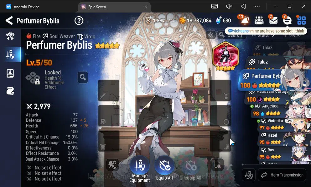 Epic Seven Accounts GLOBAL Unverif|New Era|6 ML(NM Luna,SP Politis,Zio image 2