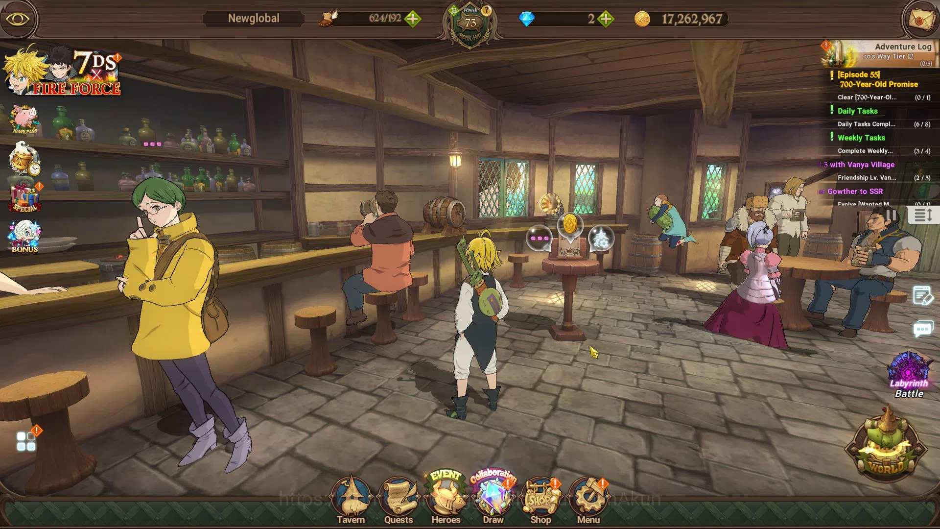 The Seven Deadly Sins: Grand Cross Midgame Global|2,4M CC| 2 LR+8 UR + 10 LSeal |Brunhild,Eli image 1
