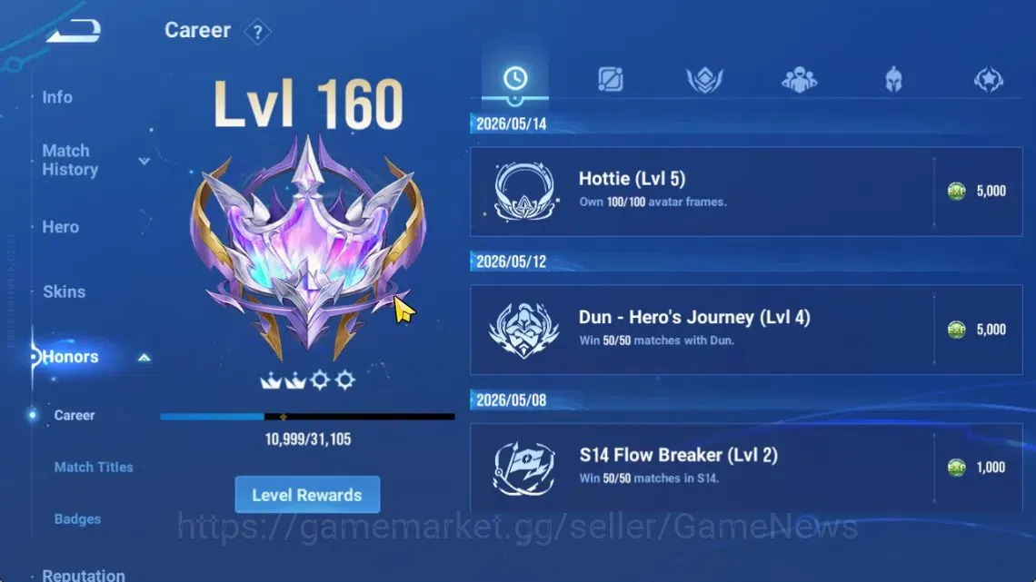 Honor of Kings Accounts Hero112 Skin273|Flawless(Kaizer),Mythic(Diao),AOT( image 7