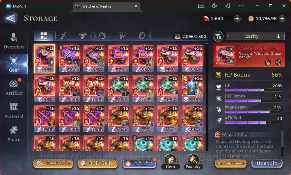 Watcher of Realms Accounts Global 60xx|Power 15,6M|15 Lord IngridA5,TorodorA3 image 11