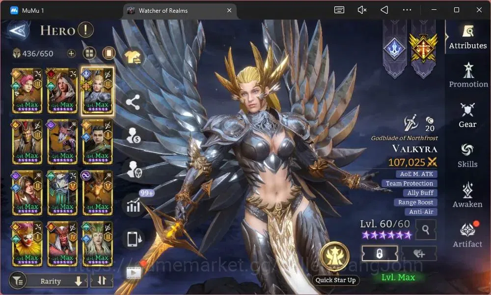 Watcher of Realms Accounts Global 60xx|Power 15,6M|15 Lord IngridA5,TorodorA3 image 20