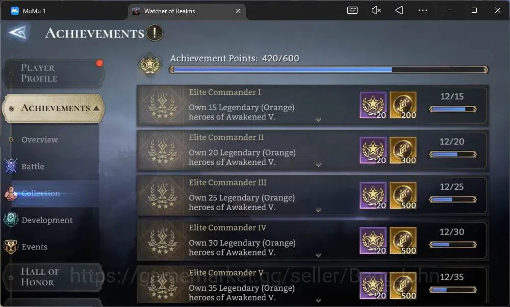 Watcher of Realms Accounts Global 60xx|Power 15,6M|15 Lord IngridA5,TorodorA3 image 4
