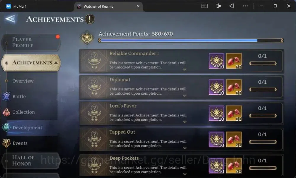 Watcher of Realms Accounts Global 60xx|Power 15,6M|15 Lord IngridA5,TorodorA3 image 5
