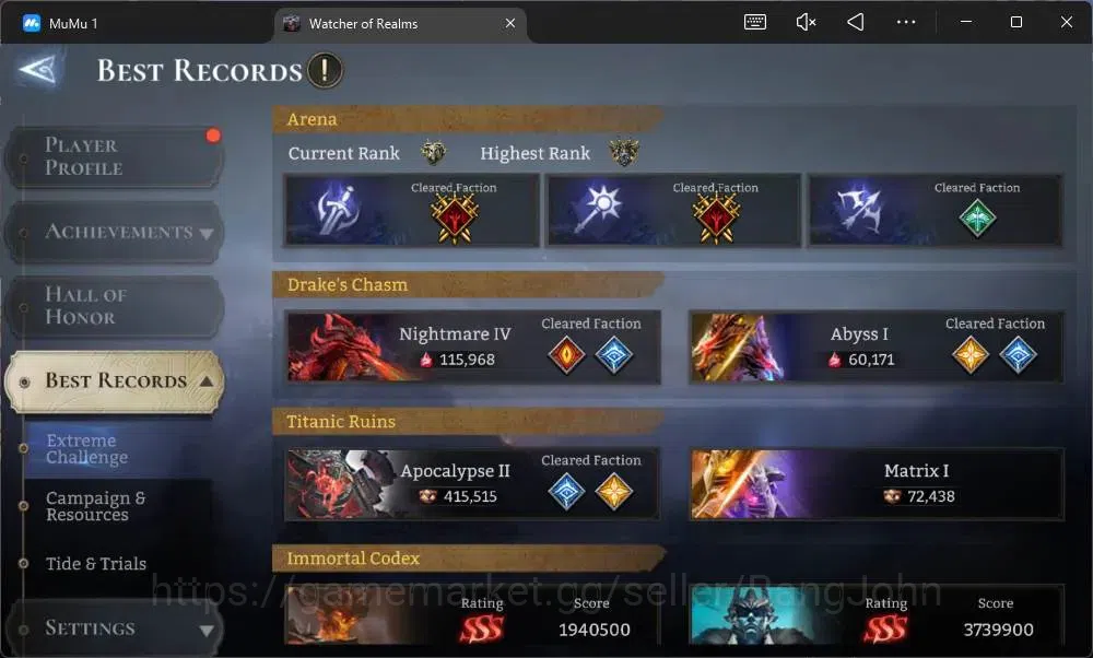Watcher of Realms Accounts Global 60xx|Power 15,6M|15 Lord IngridA5,TorodorA3 image 8