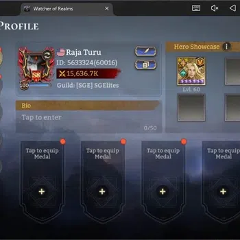 Watcher of Realms End-Game Global 60xx|Power 15,6M|15 Lord IngridA5,TorodorA3 image 1