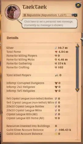 Albion Online Accounts ASIA |4,84M Total Fame - 10,7M Silver | T8 Animal image 1