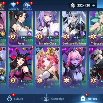 Mobile Legends: Adventure Accounts Global 706xx|Lv.145|88787K Power|Camp 61-5|Vip 9|232 Hero|17 Awaken|8 UR|2 Epic|10