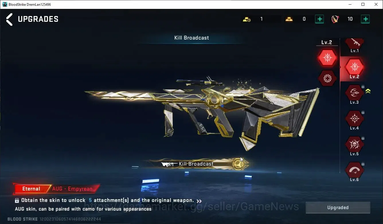 Blood Strike Accounts ASIA|ETERNAL AUG-Empyrean Lv2 | ULTRA Aircraft-Plu image 5