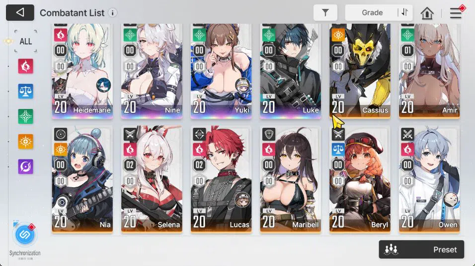 Chaos Zero Nightmare Accounts GLOBAL Lv40|4 SSR[Heidemarie+Sign,Nine,Yuki,Luke]+ image 12
