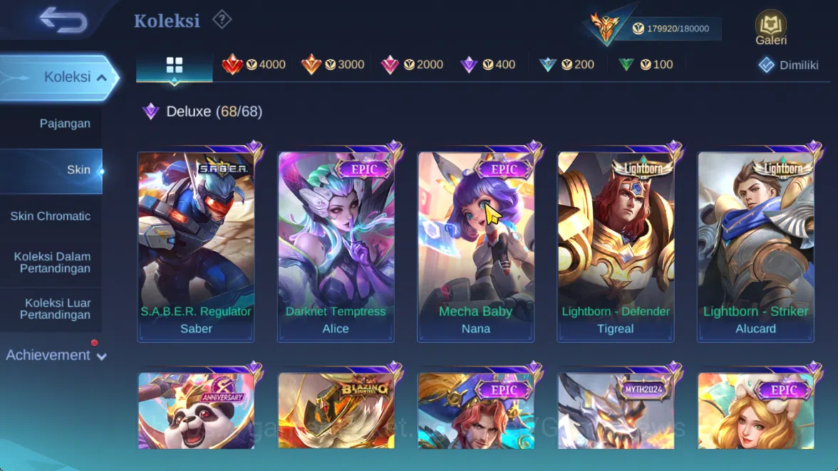 Mobile Legends: Bang Bang Accounts Hero 133|Skin 510|Legend(Miya,Valir),KOF(Chou,Auro image 14