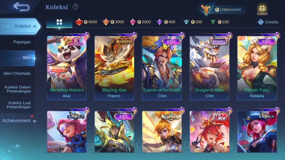 Mobile Legends: Bang Bang Accounts Hero 133|Skin 510|Legend(Miya,Valir),KOF(Chou,Auro image 15