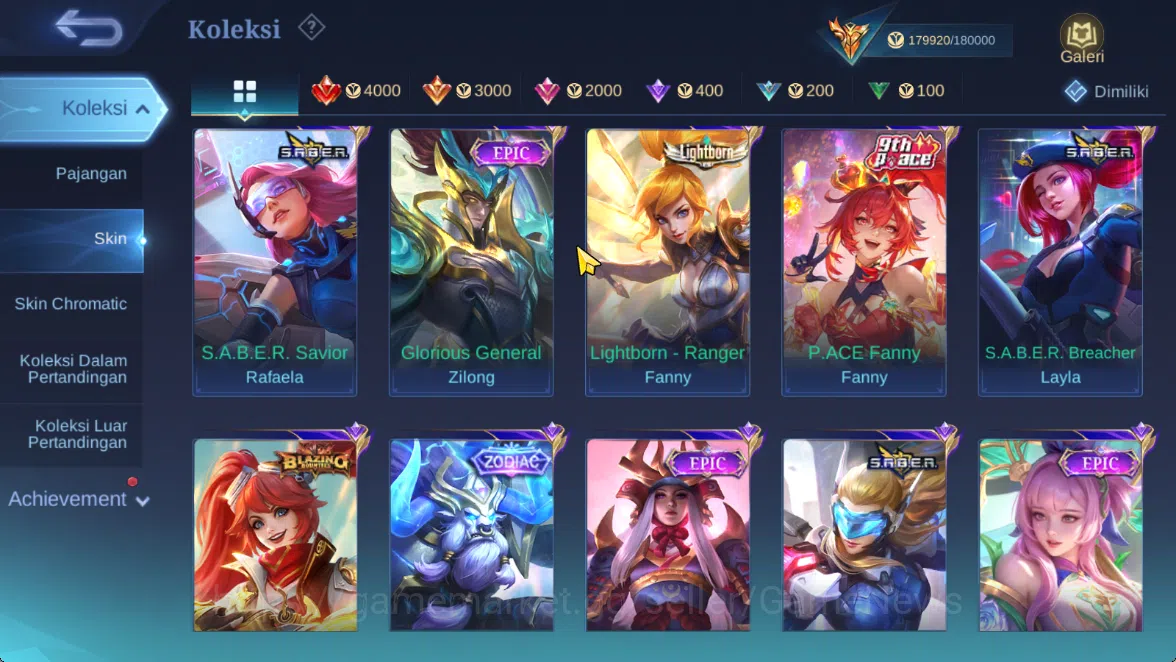 Mobile Legends: Bang Bang Accounts Hero 133|Skin 510|Legend(Miya,Valir),KOF(Chou,Auro image 16