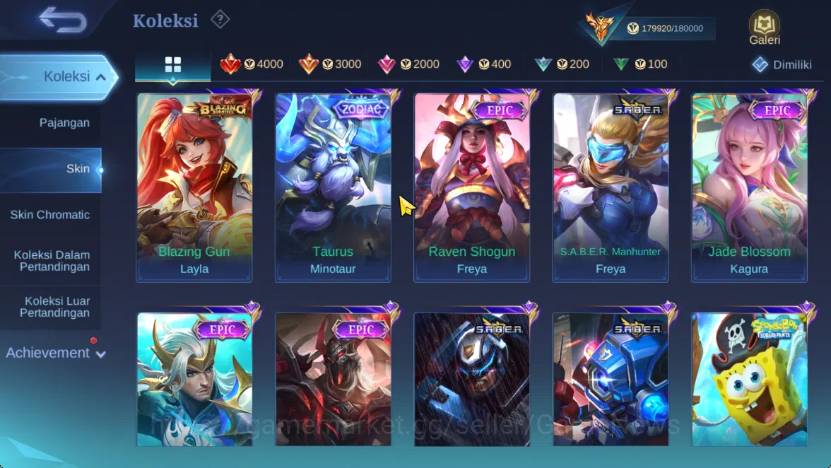 Mobile Legends: Bang Bang Accounts Hero 133|Skin 510|Legend(Miya,Valir),KOF(Chou,Auro image 17