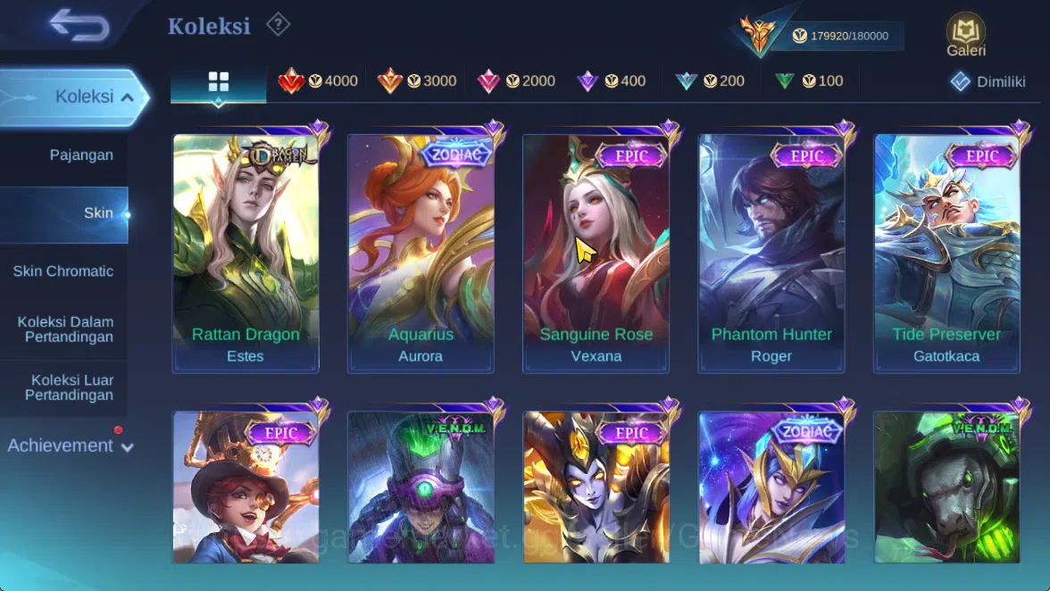 Mobile Legends: Bang Bang Accounts Hero 133|Skin 510|Legend(Miya,Valir),KOF(Chou,Auro image 19