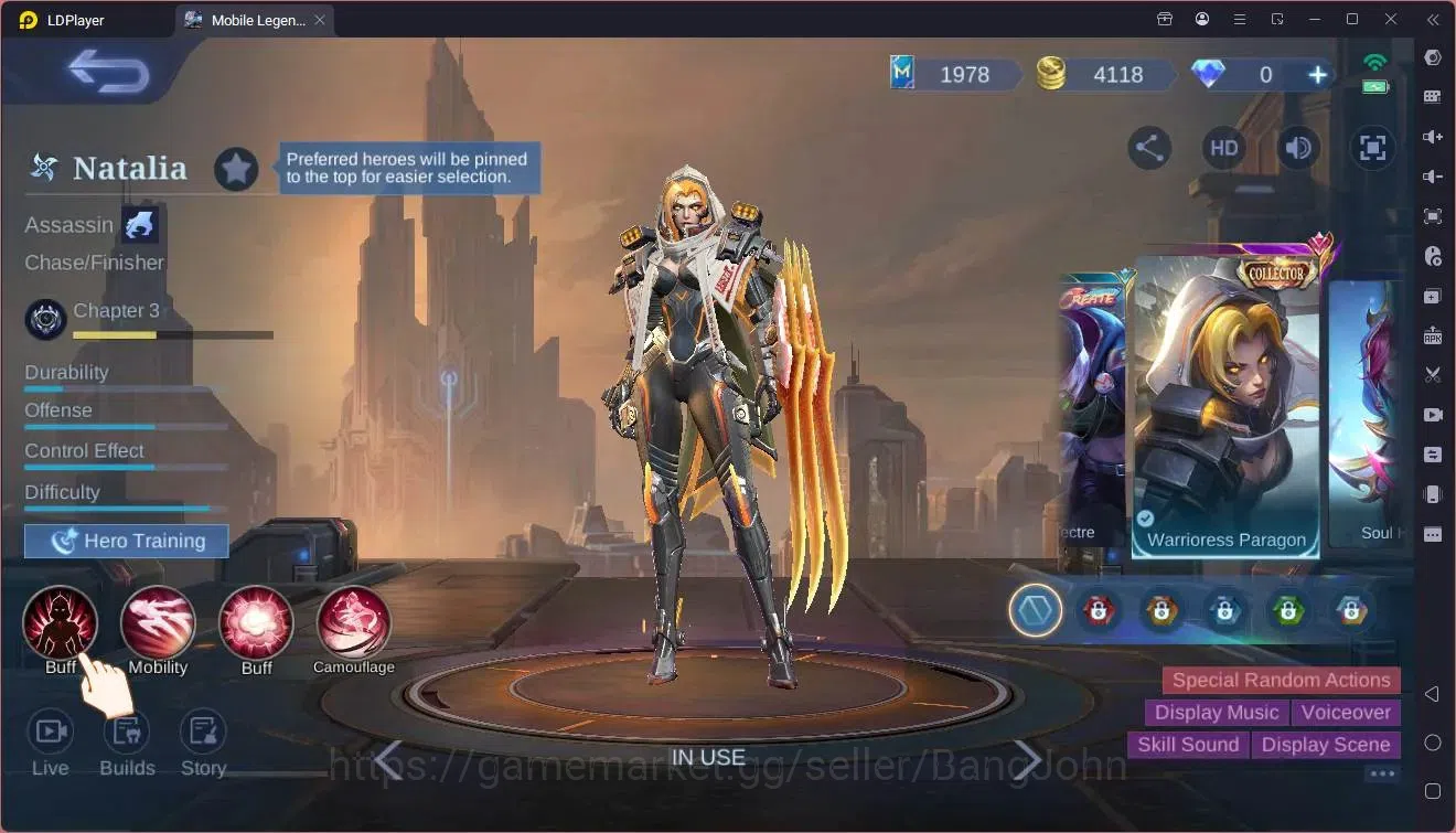 Mobile Legends: Bang Bang Accounts Global|Hero 69|Skin 85|Seasoned|CC Natalia|Dragon  image 10