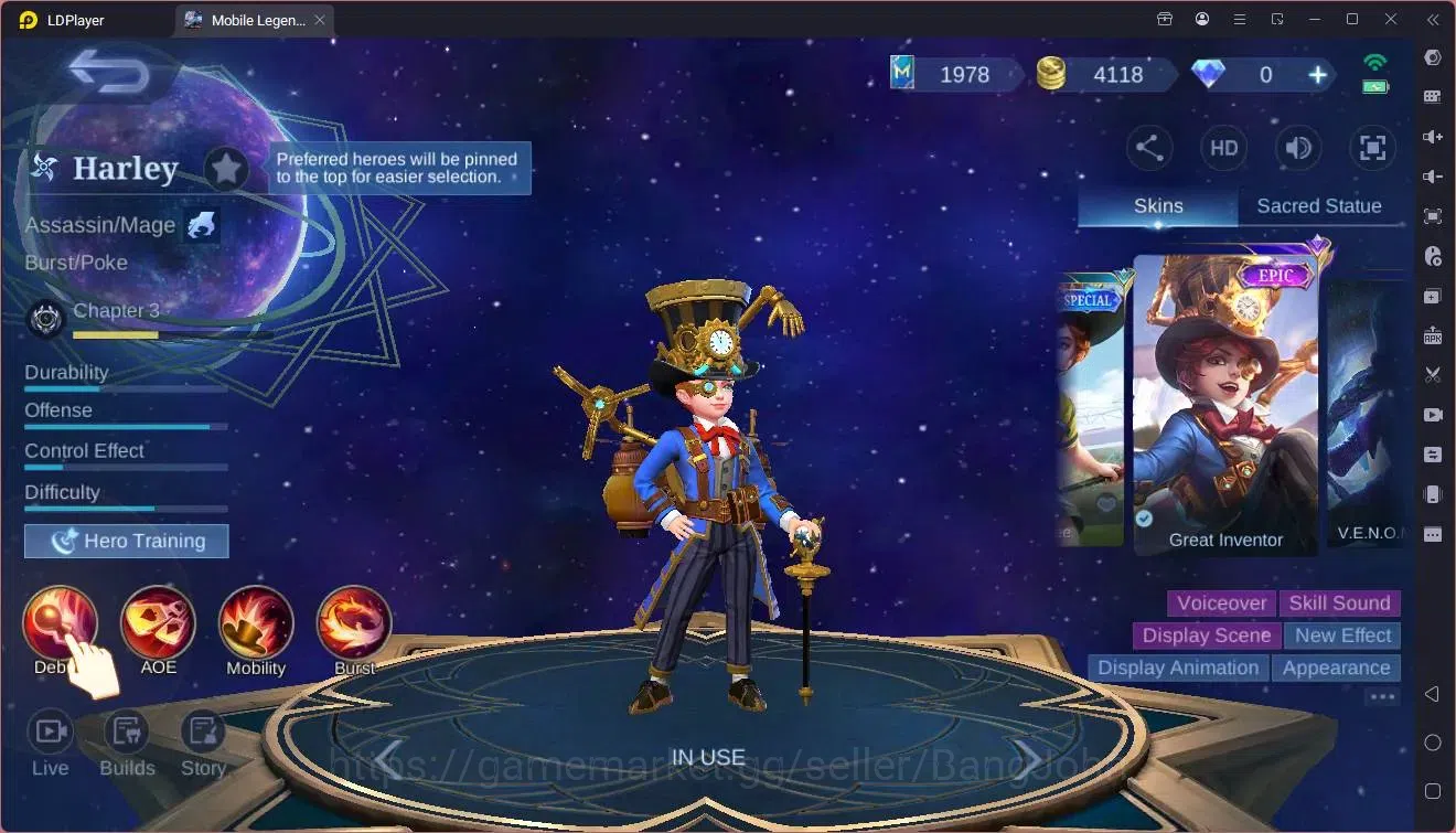 Mobile Legends: Bang Bang Accounts Global|Hero 69|Skin 85|Seasoned|CC Natalia|Dragon  image 5