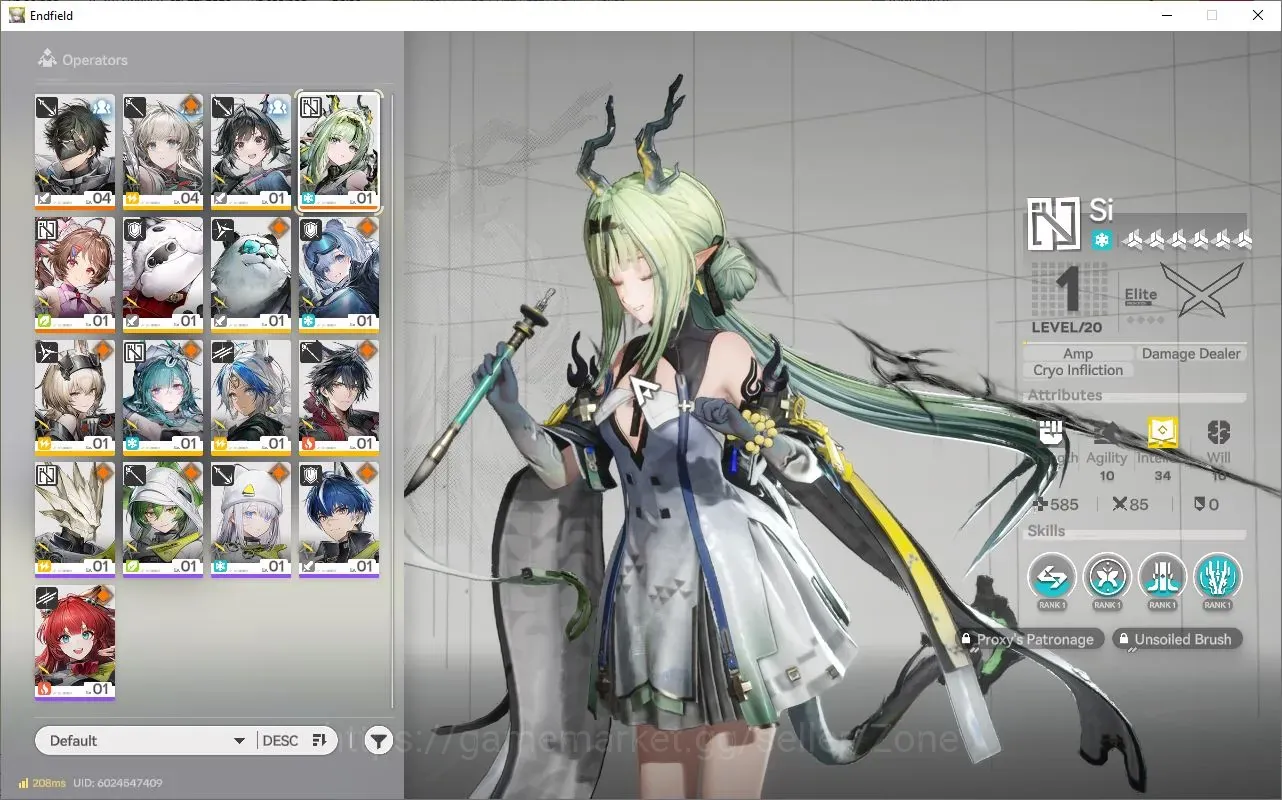 Arknights: Endfield Accounts NA/EU| Fresh Starter AL2 | 1 Limit : Si ( Ardelia ) | Many Resource |Story Ch I Process I 1