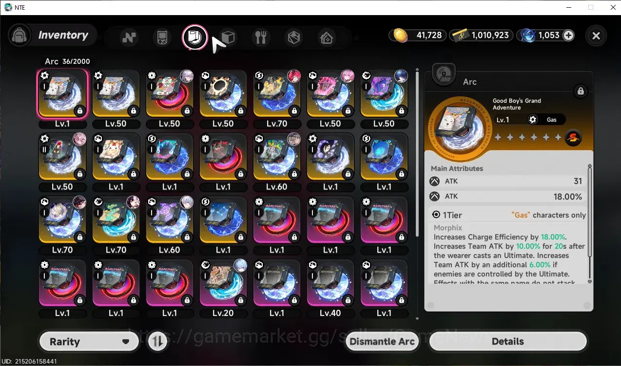 Neverness to Everness Accounts GLOBAL SEA|HL 46|TL 34|7 SSR 3 Limit[Lacrimosa,Hot image 17