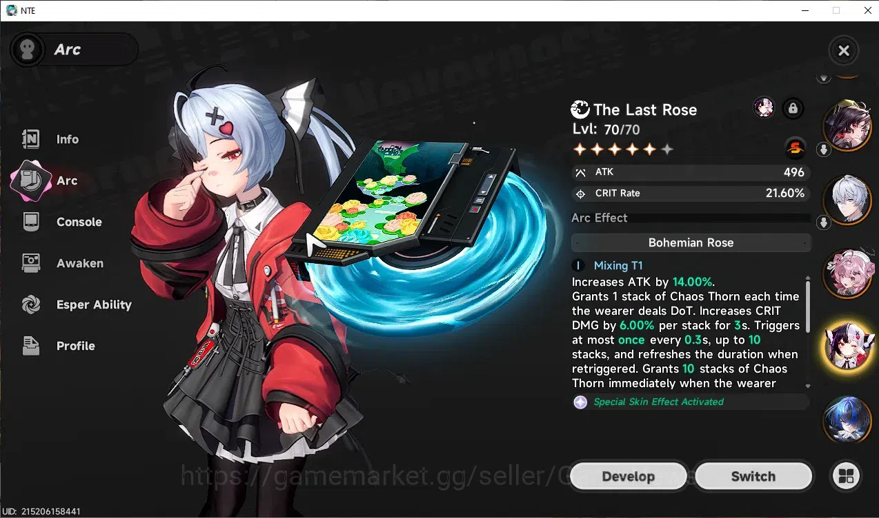 Neverness to Everness Accounts GLOBAL SEA|HL 46|TL 34|7 SSR 3 Limit[Lacrimosa,Hot image 6