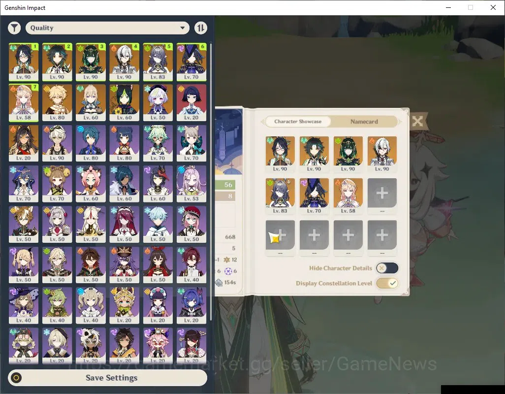Genshin Impact Accounts ASIA|AR 56|7 Limited + 4(*5Weap)|[Nefer,Xiao]+Sign image 2