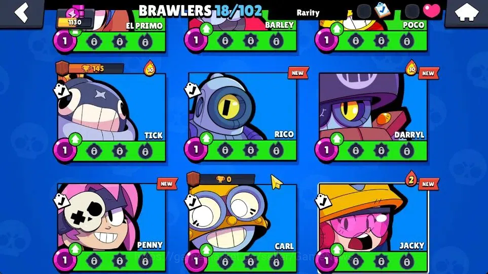 Brawl Stars Accounts 1130 Trophy|18 Brawlers 2 Max Lvl (Full Buffies Edgar,Emz)|1 Epic Skin (Sugarplum Rosa)|5K Bling|CN 7