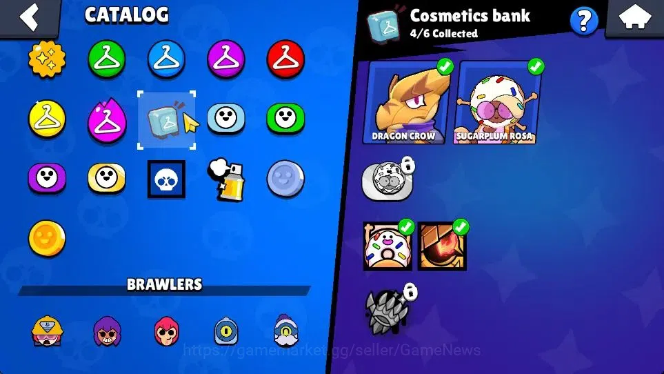 Brawl Stars Accounts 1130 Trophy|18 Brawlers 2 Max Lvl (Full Buffies Edgar,Emz)|1 Epic Skin (Sugarplum Rosa)|5K Bling|CN 9