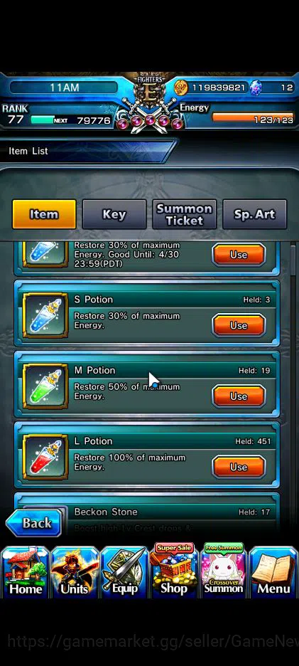 Grand Summoners Accounts Global|Rank 77|17 Ascend|InumutaTW,EmiyaTW,Summer image 2