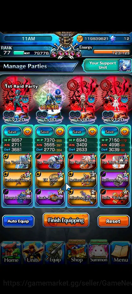 Grand Summoners Accounts Global|Rank 77|17 Ascend|InumutaTW,EmiyaTW,Summer image 3